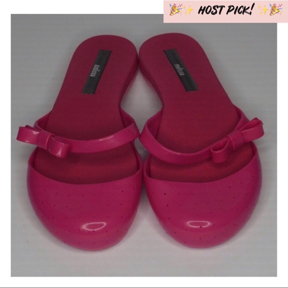 ✨HP!✨ ⏰ Melissa Love Li Pink Sandals NWT - Picture 3 of 9